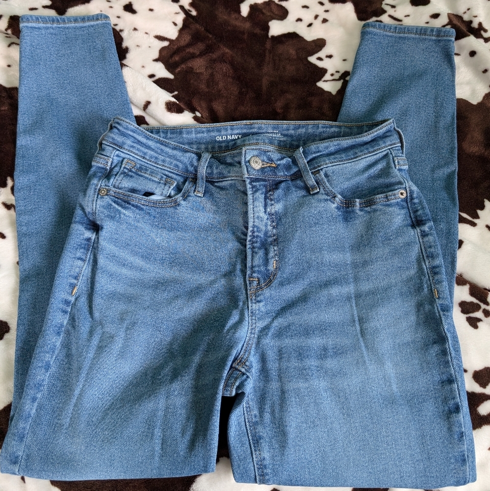 Old Navy Extra High Rise Super Skinny Jeans!